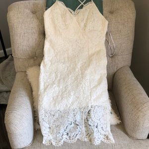 White lace Lulu’s bodycon dress